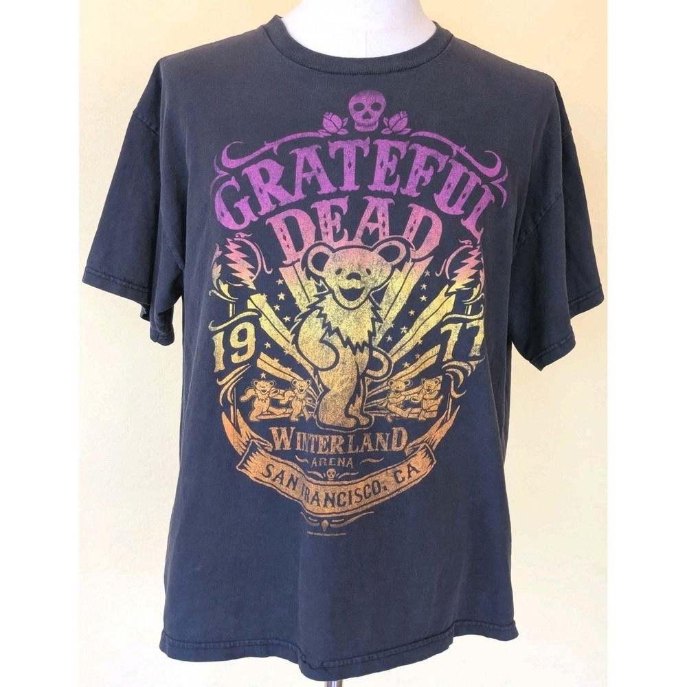 Grateful‎ Dead T Shirt 1X Zion Rootswear Dancing Bear Winterland 1977